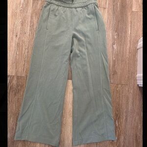 Lululemon: Ribbed Softstreme Mid-Rise Wide-Leg
Cropped Pant 25"